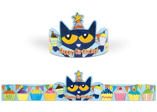 Teacher Created Resources Pete The Cat Happy Birthday Crowns - Image 1
