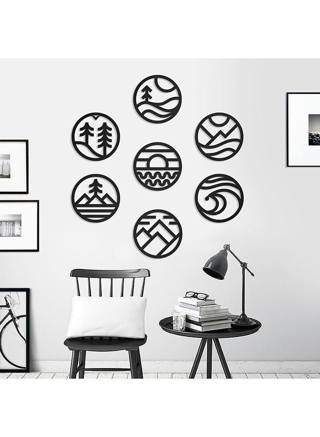 Seven Nature Symbols Wall Decor