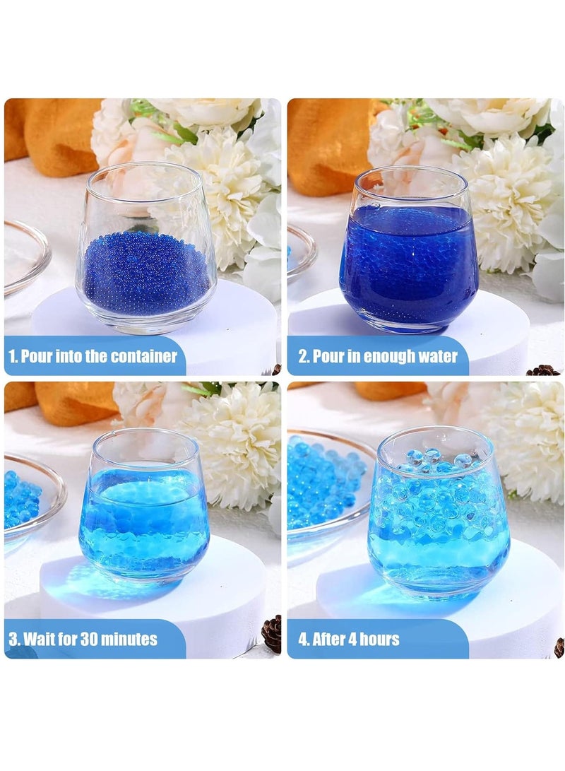Beauenty Water Gel Beads, 3Pack 7-8mm 100,000 Pieces Gel Water Blaster Balls Refill for Vases Filler for Wedding Home Decor (Blue+Green+Orange)  - Image 4