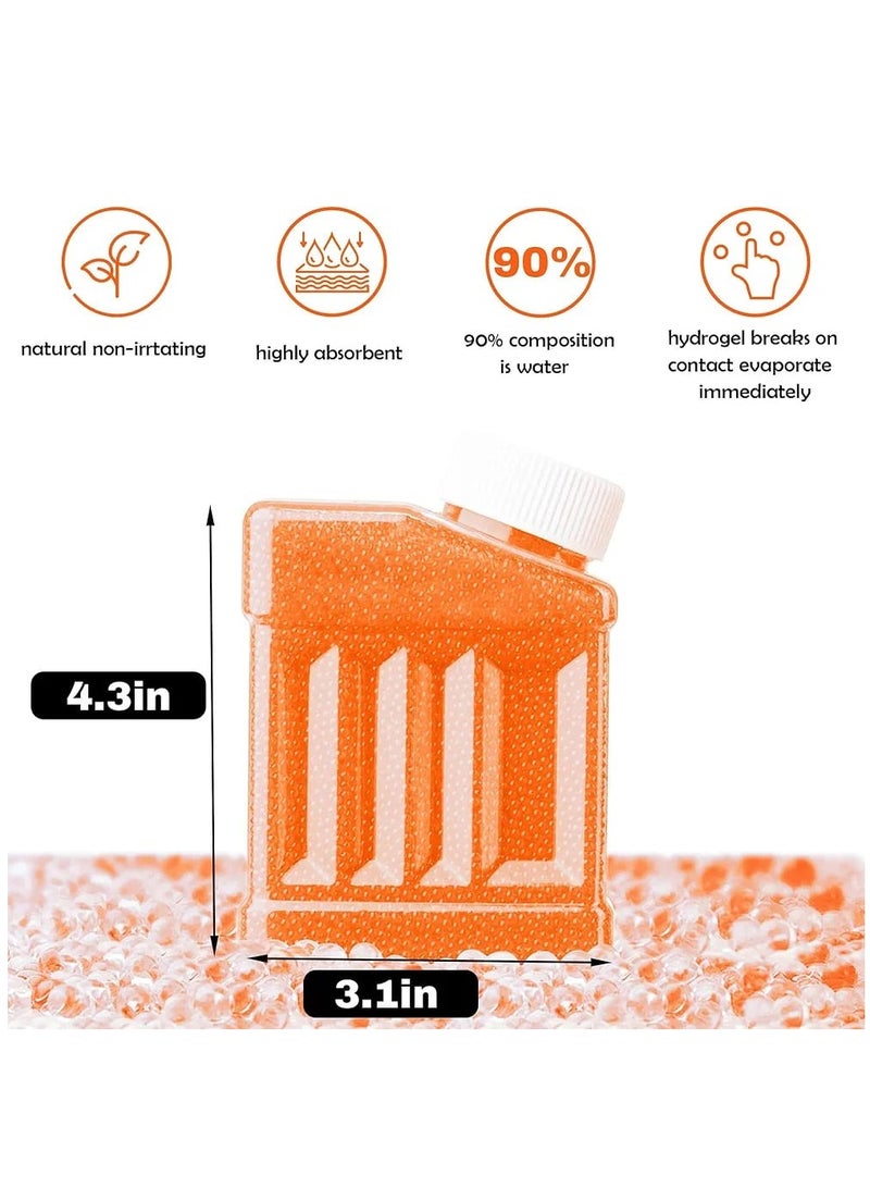 Beauenty Water Gel Beads, 3Pack 7-8mm 100,000 Pieces Gel Water Blaster Balls Refill for Vases Filler for Wedding Home Decor (Blue+Green+Orange)  - Image 5