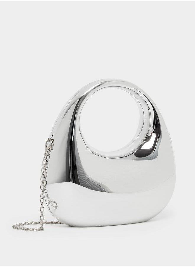 Styli Metallic Handbag with Chain Strap  - Image 1