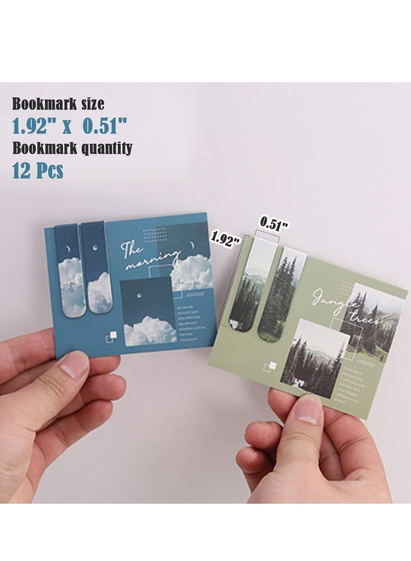 phomemo Magnetic Bookmarks Magnet Page Markers, Magnetic Page Clip for Students Teachers, Fun Book Marks for Reading(12 Pieces) - Image 2