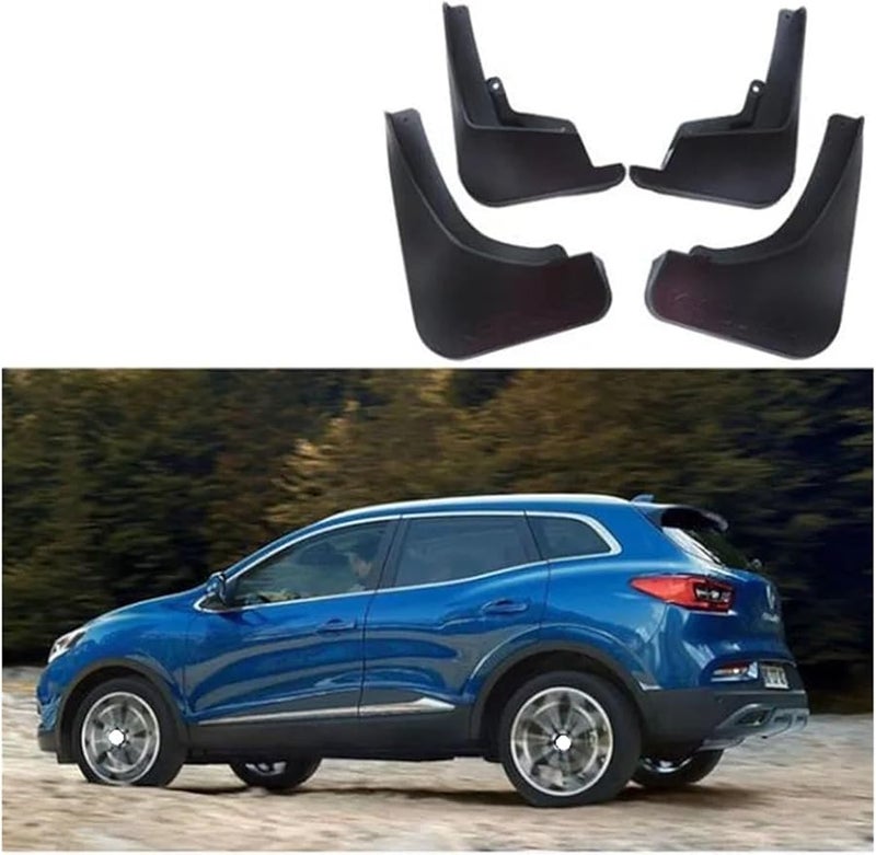 رينو كادجار 2016 2024 سدادات الطين واقيات الرش مجموعة من 4 أسود - Image 4