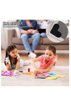 Generic Rug Gripper Rug Tape Non Slip Rug Pads Carpet Tape Rug Tape Hardwood Floor Rug Gripper for Hardwood Floors Black  - Image 2