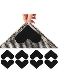 Generic Rug Gripper Rug Tape Non Slip Rug Pads Carpet Tape Rug Tape Hardwood Floor Rug Gripper for Hardwood Floors Black  - Image 1