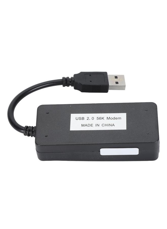 Thoraya - USB 56K External Dial Up Fax Data Modem Dual RJ11 Ports Support Caller ID Computer Laptop Fax Modem for Windows for LINUX - Image 1