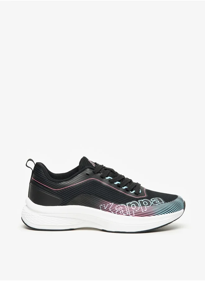 Kappa Women's Logo Print Sports Shoes with Lace-Up Closure