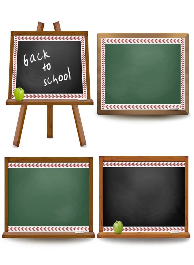 Whaline 32.8ft Baseball Bulletin Board Borders Sport Theme Die-Cut Bulletin Board Baseball Patterned Rolled Trim Border for Sport Party Back to School Classroom Office Chalkboard Decoration - Image 4