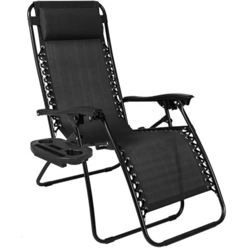 Egardenkart Reclinable Camping Chair Folding Camping Chairs for Adults with Armrests Lightweight Portable for Beach, Caravan Trips, BBQs, Garden, Picnic Blue Large - Image 1