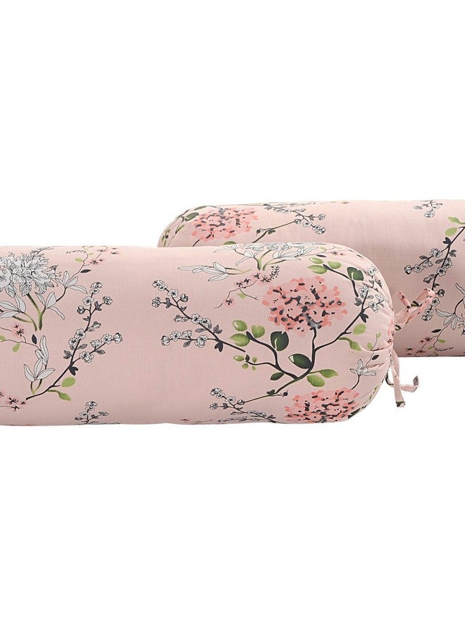 Swayam Diwan Set Cotton 6 Piece Diwan Printed Bedsheet Set for Living Room Hall (Set of 6 Piece, 1 Diwan Sheet | 2-Bolster Cover | 3 Cushion Covers) Soft Feel, Floral Pink & Grey - Image 4