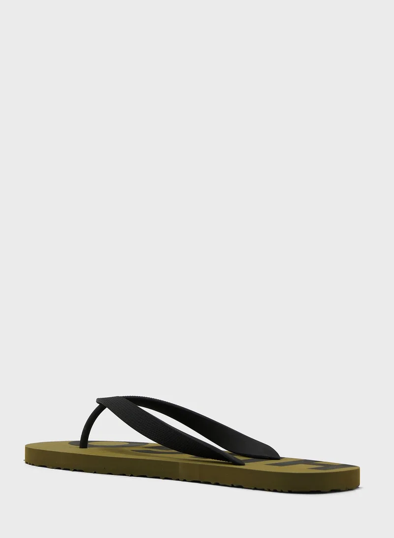 HUGO Logo Flip Flops