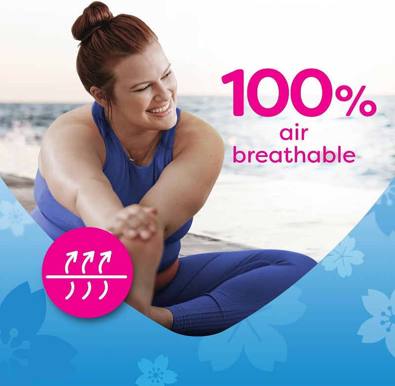 Carefree Cotton Feel Perfume Free Panty Liners, 100% Breathable, Normal Size, Pack of 100 - Image 3