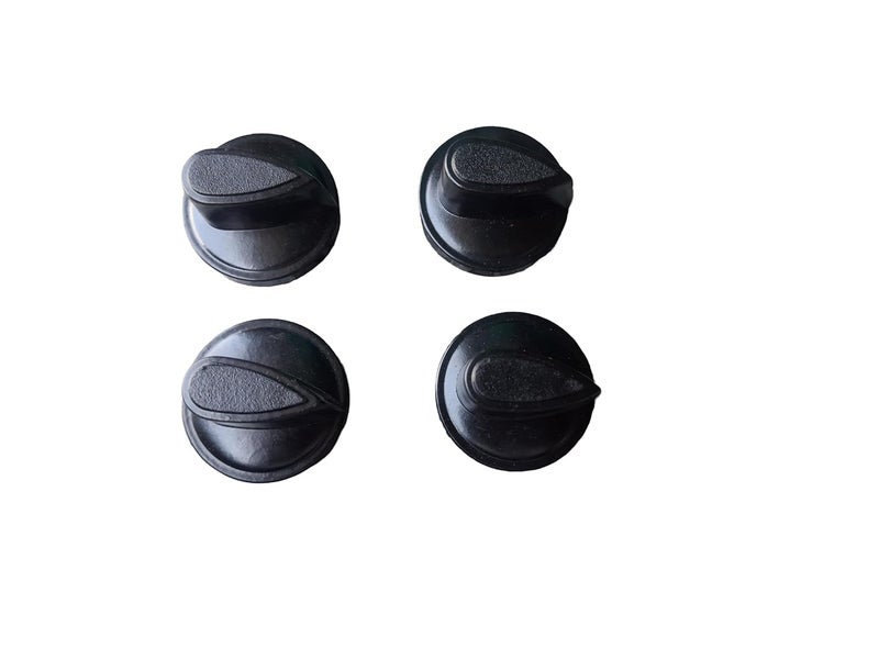 MkParjapati Manual Gas Stove OnOff Knobs Black button PushPressing Type Set of 4 Pieces  - Image 1
