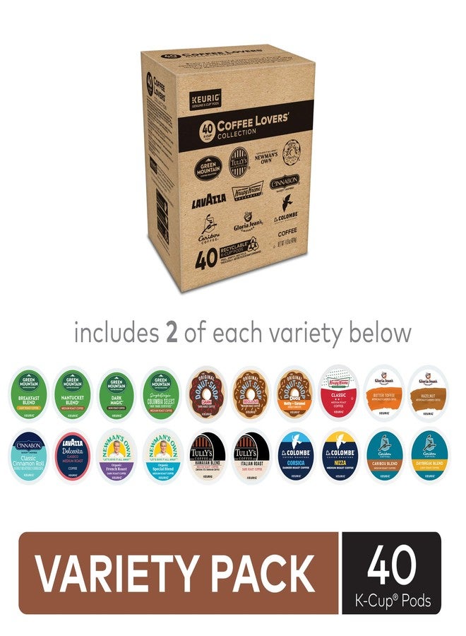Keurig Coffee Lovers’ Collection, Single Serve Keurig K-Cup Pod Variety Pack, Light, Medium, and Dark Roast Coffees, 40-Count Box - Image 2