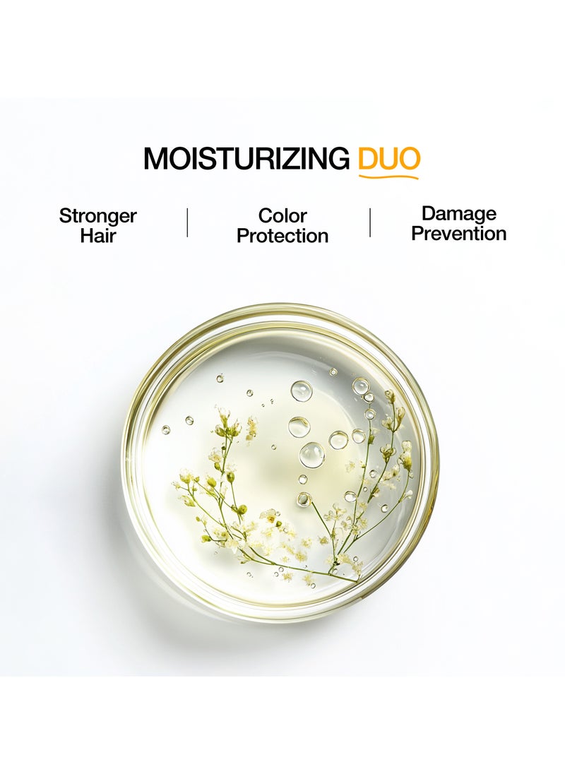 GK Hair Moisturizing Shampoo and Conditioner Sets 300ml for Color Treated Hair Daily Use Cleansing Dry to Normal Sulfate Paraben Free All Hair Types for Men and Women  - Image 3