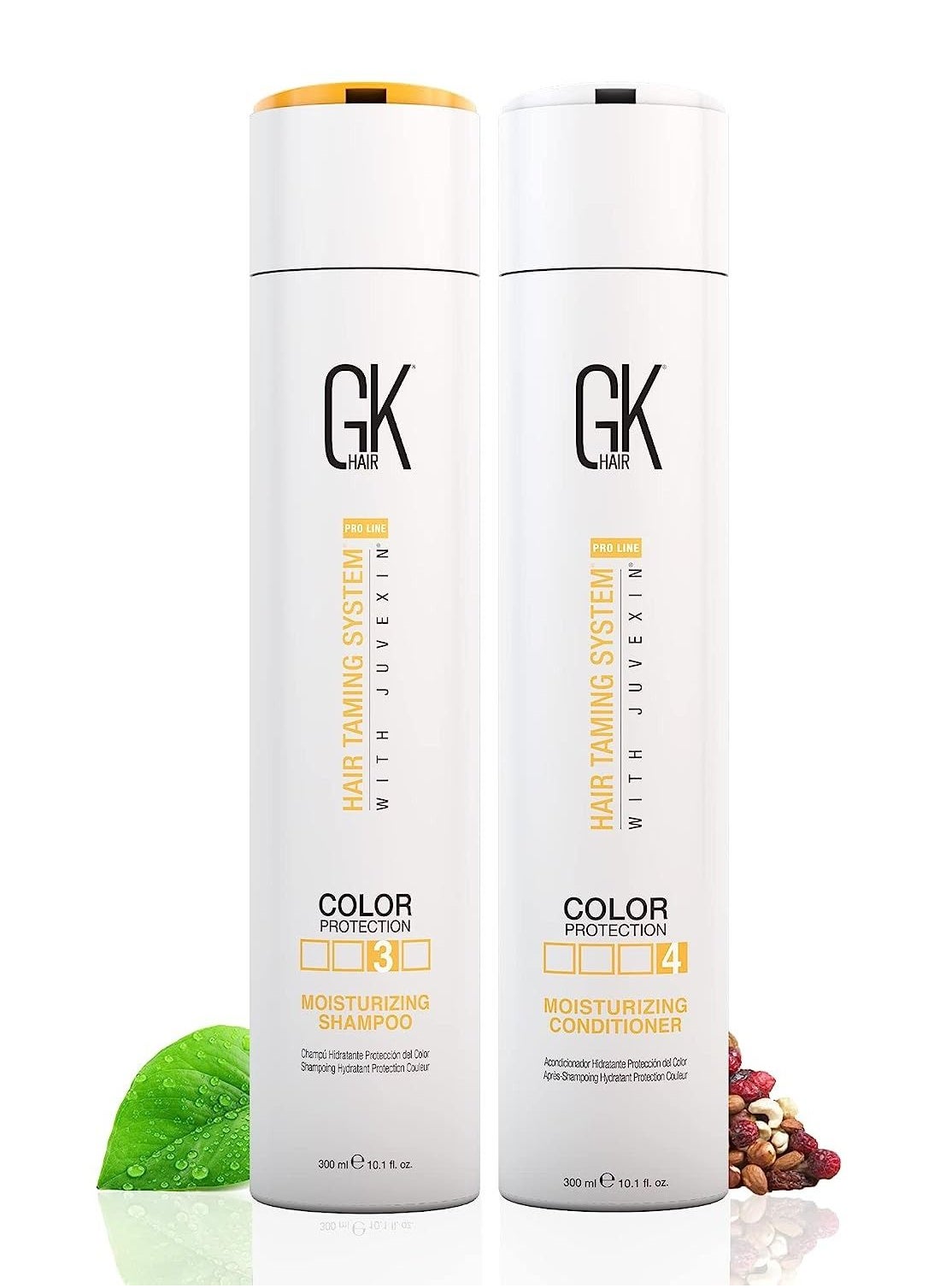 Moisturizing Shampoo and Conditioner Sets 300ml for Color Treated Hair Daily Use Cleansing Dry to Normal Sulfate Paraben Free All Hair Types for Men and Women 