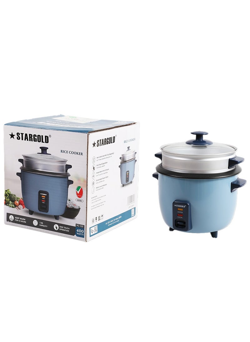 Stargold Electric Rice Cooker 1 L 400 W Blue/Black  - Image 3