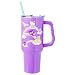 Silver Buffalo Sanrio Hello Kitty and Friends Featuring My Melody Cinnamoroll Kuromi Chococat BadtzMaru Keroppi and Pompompurin Double Walled Stainless Steel Tumbler with Handle 40 Ounces - Image 2