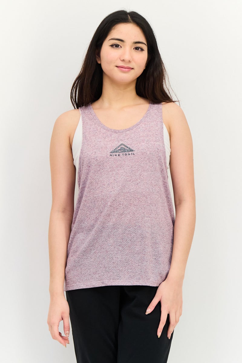 Nike Women Slim Fit Sleeveless Running Tank Top, Multicolor - Image 1