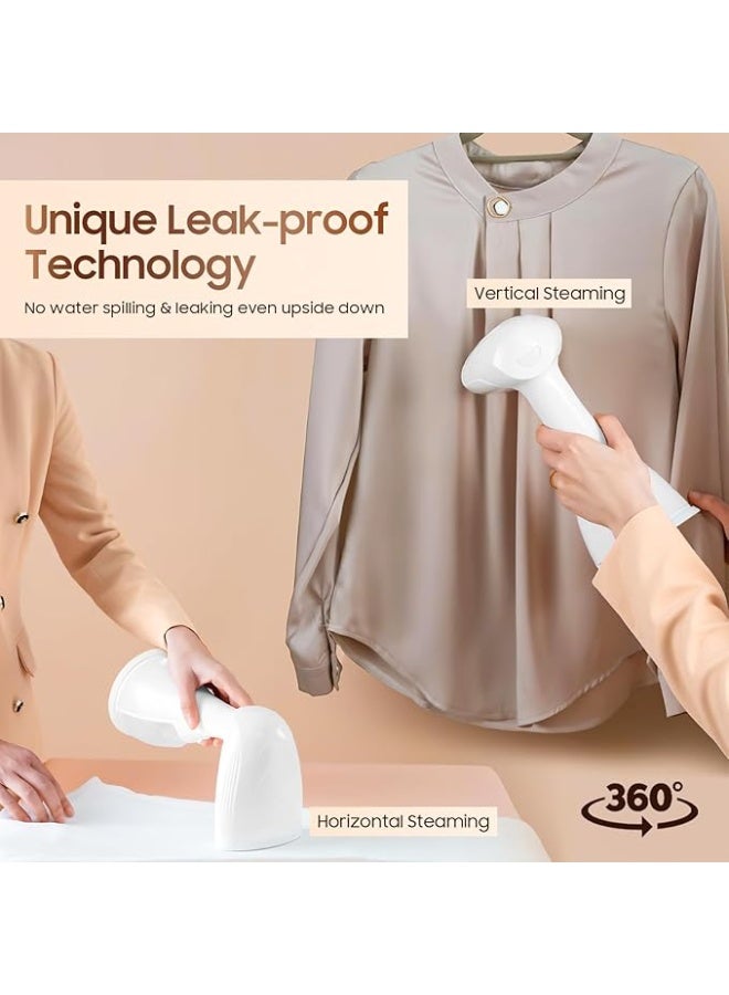 Bolivia's Garment Steamer,Upgrade Steam Iron,1500W High-Power Handheld Steamer, 300mL Water Tank,30s Fast Heat-up Ironing Wrinkle Remover,White - Image 4