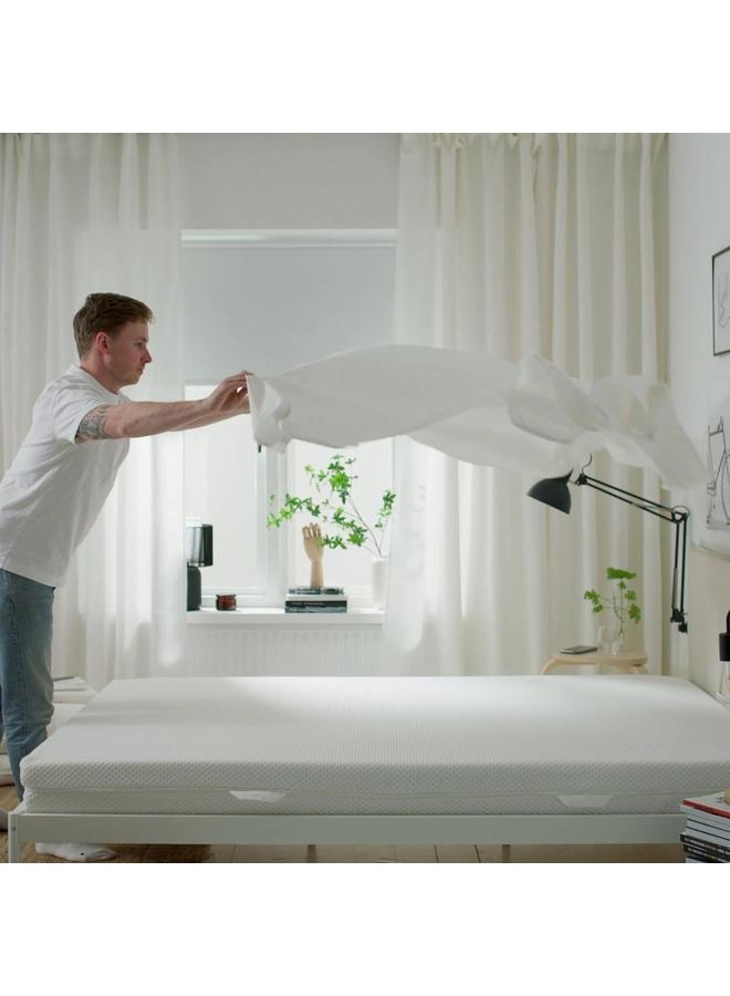 erorex Fitted sheet, white, 90x200 cm - Image 2