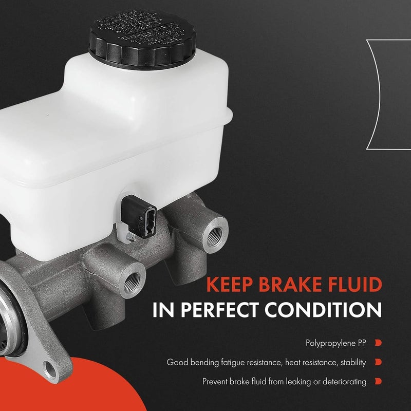 A-Premium Brake Master Cylinder with Reservoir and Sensor for Nissan - Image 3