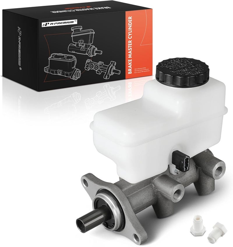 A-Premium Brake Master Cylinder with Reservoir and Sensor for Nissan - Image 1