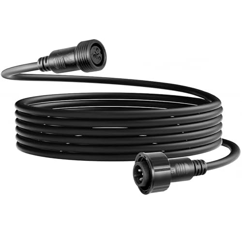 MADOWL Waterproof XLR Connection Wire 3m 9.8ft IP Rated Extension Cable, Outdoor Dmx Cable Connector Converter for Stage Lights Hand in Hand 3 Pin Dmx Terminator Plug Waterproof Wire Caps - Image 1