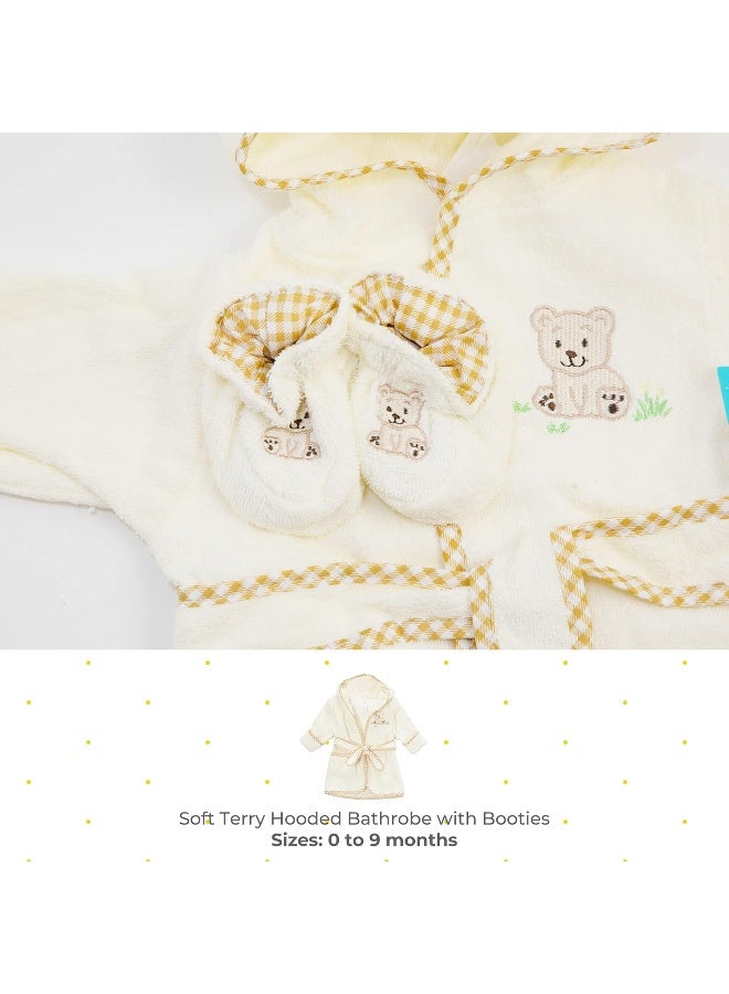 Spasilk baby-girls Bathrobe With Booties - Image 2