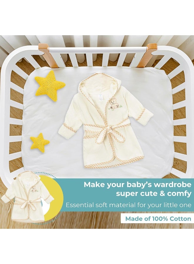 Spasilk baby-girls Bathrobe With Booties - Image 5