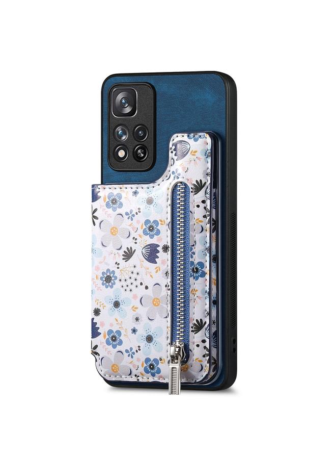 S-TOP Case For Redmi 9C Retro Painted Zipper Wallet Back Phone Case - Image 1