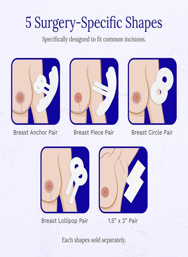 Rejuvaskin Scar Fx Silicone Sheeting, Silicone Tape for Breast Procedure, Breast Anchor Style, 1 Sheet, Soften, Flatten & Reduce The Appearance of Scars - Image 4