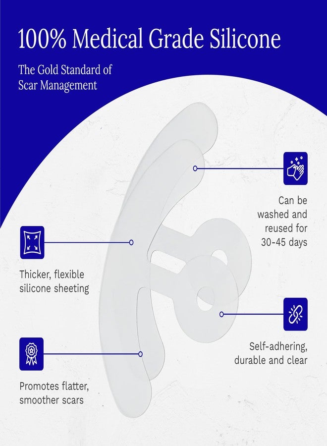 Rejuvaskin Scar Fx Silicone Sheeting, Silicone Tape for Breast Procedure, Breast Anchor Style, 1 Sheet, Soften, Flatten & Reduce The Appearance of Scars - Image 5