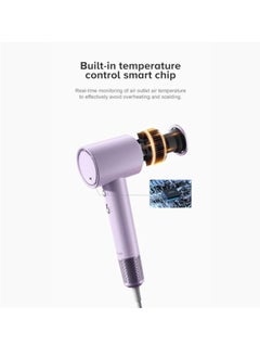 Airbot Airbot HD188A White EU - High-Speed Hair Dryer with 200mil Negative Ions, RGB LED Ring, Low Noise, Dual-Speed, Travel-Friendly & Stylish Design  - Image 5