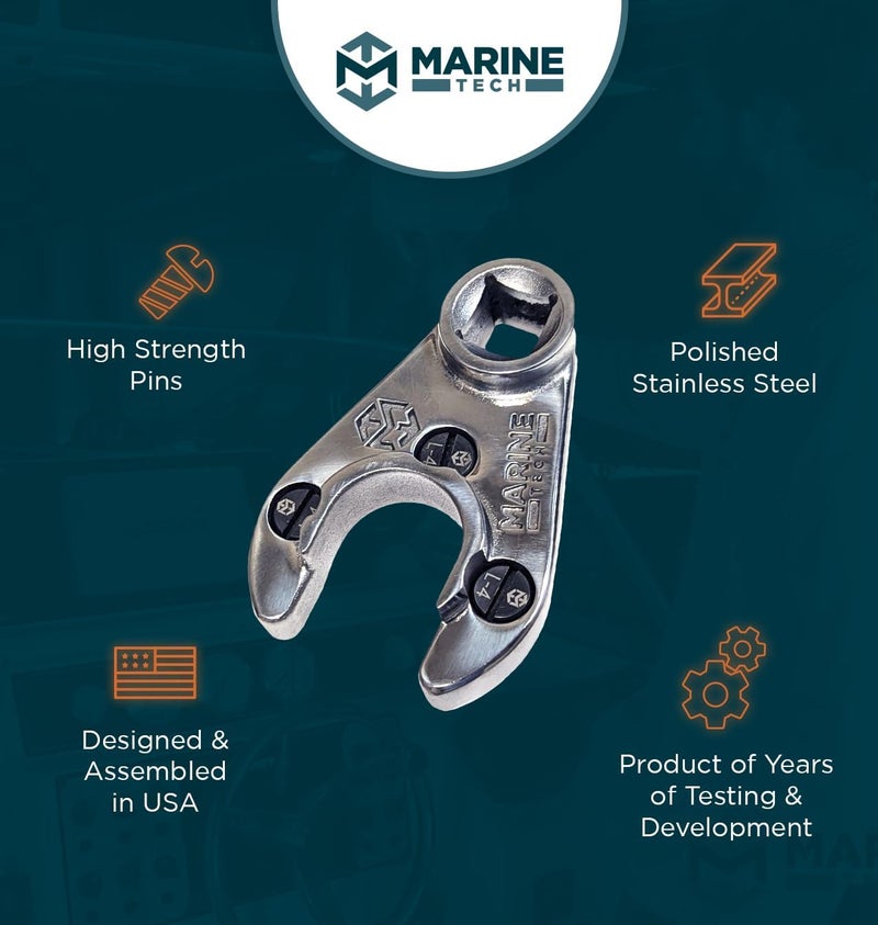 M Marine Tech Tools Marine Tech Tools 38mm Pin Wrench (AMT0304) with L-4 Pins, Fits Seastar Steering Cylinders, Four Stroke Yamaha V6 & Non-VMAX 2 Strokes, Yamaha Tilt Trim Spanner Wrench, Replaces Obsolete AMT0004 - Image 5