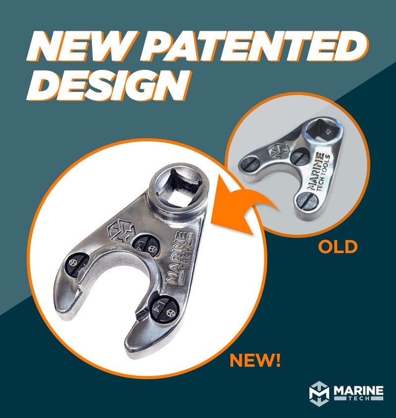 M Marine Tech Tools Marine Tech Tools 38mm Pin Wrench (AMT0304) with L-4 Pins, Fits Seastar Steering Cylinders, Four Stroke Yamaha V6 & Non-VMAX 2 Strokes, Yamaha Tilt Trim Spanner Wrench, Replaces Obsolete AMT0004 - Image 2