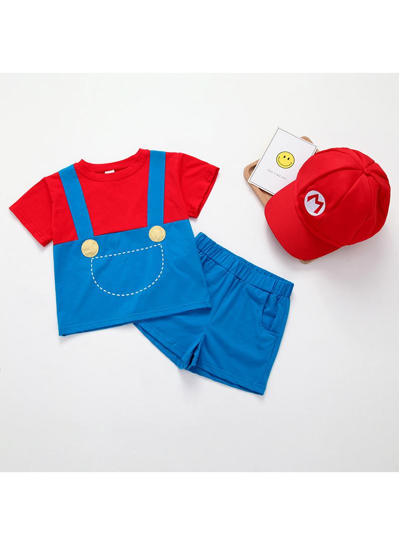 New Super Mario Game Clothing Set for Children's Performance Clothing Photography Studio Clothing - Image 1