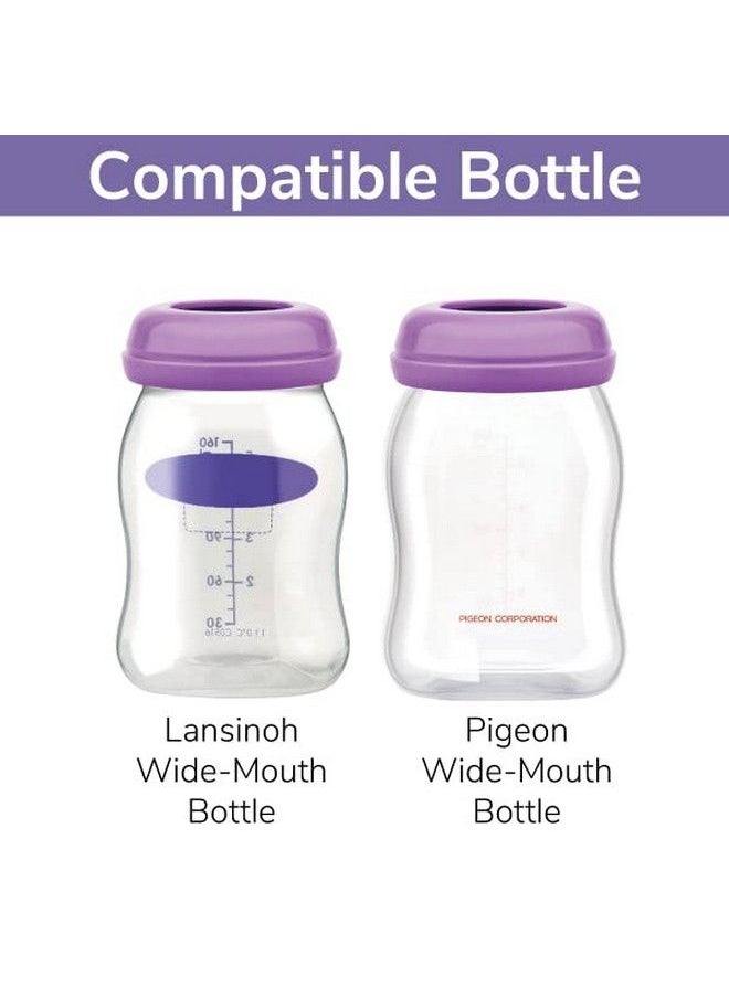 Maymom - Bottle Top /Rewritable Sealing Disk Compatible With Lansinoh Momma Breastfeeding Bottles Not Original Lansino Bottles Lansinon Pump Parts Signature Pro/Smartpump/ Manual Pump - Image 1