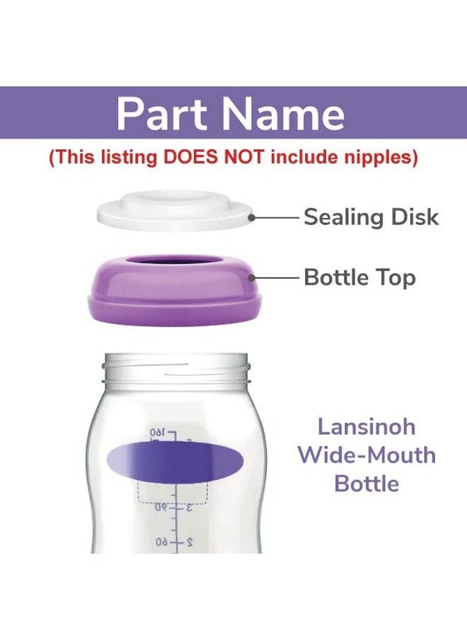 Maymom - Bottle Top /Rewritable Sealing Disk Compatible With Lansinoh Momma Breastfeeding Bottles Not Original Lansino Bottles Lansinon Pump Parts Signature Pro/Smartpump/ Manual Pump - Image 1
