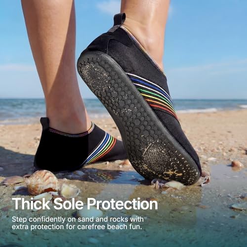 ATHMILE Water Shoes for Women Men QuickDry Aqua Socks Swim Beach Barefoot Yoga Exercise Wear Sport Accessories Pool Camping Must Haves Adult Youth Size 78Women67Men - Image 3