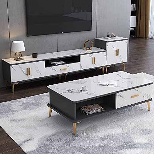 HELLKIT Glossy Marble Paper Granite Gray/White Wallpaper Peel and Stick Wallpaper Self Adhesive Removable Wallpapers 15.8″ ×118″ Waterproof Countertop Paper for Cabinet Countertop Furniture Kitchen Viny Film - Image 3