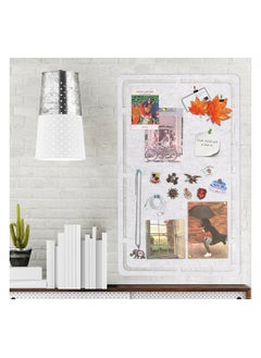 KASTWAVE Large Felt Pin Board Light Grey Wall Bulletin Board Memo Board Notice Board with 35 Push Pins Decorative Adhesive Board for Office Bedrooms  - Image 3