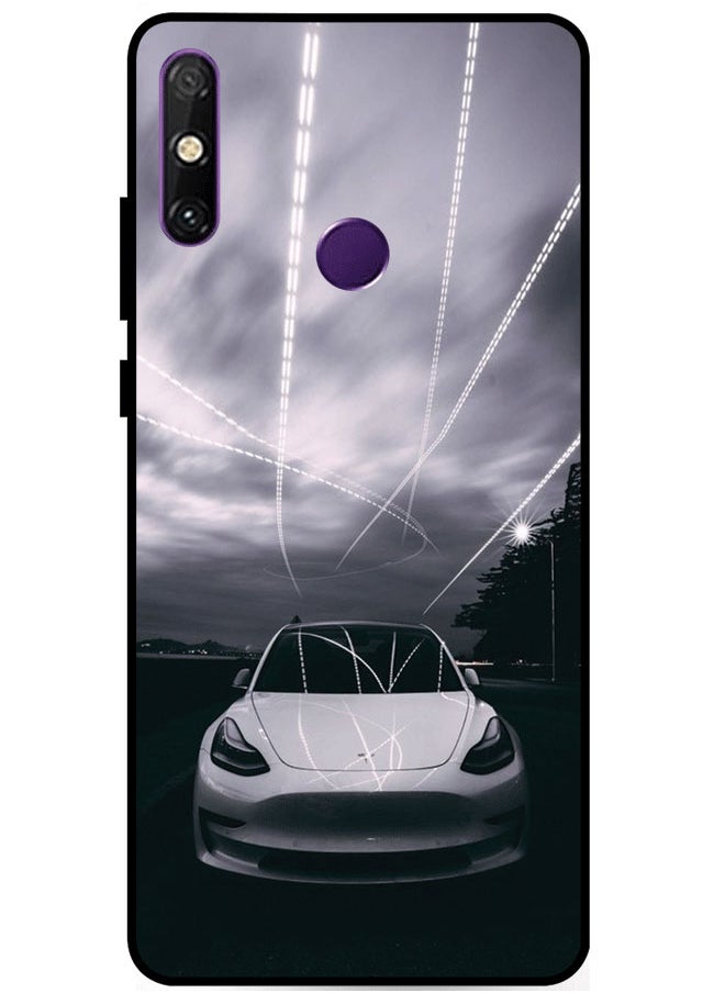 EYE CATCH Protective Case Cover For Huawei Enjoy 20E Tesla Car Multicolor  - Image 1