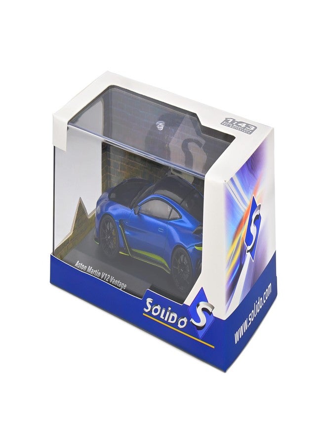 Solido 1:43 Aston Martin Vantage V12 Blue 2023 - Image 2