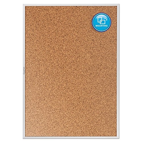 Quartet لوحة كورك من كواترت، لوحة إعلانات، 3' x 2' لوحة كورك، إطار ألمنيوم (2303) - Image 5