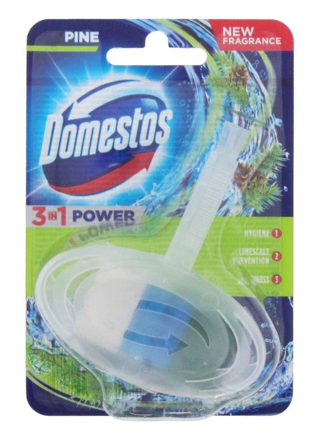Domestos 3 in 1 Pine Toilet Block 40grams - Image 1