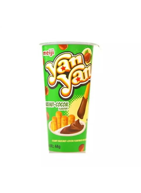Meiji Yan Yan Hazelnut Cocoa Flavour Dip Biscuit Sticks- 44gms