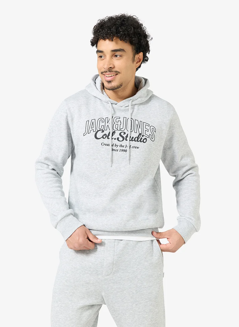 JACK & JONES Logo Pullover Hoodie