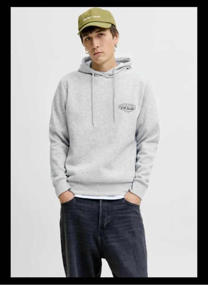 JACK & JONES Logo Pullover Hoodie