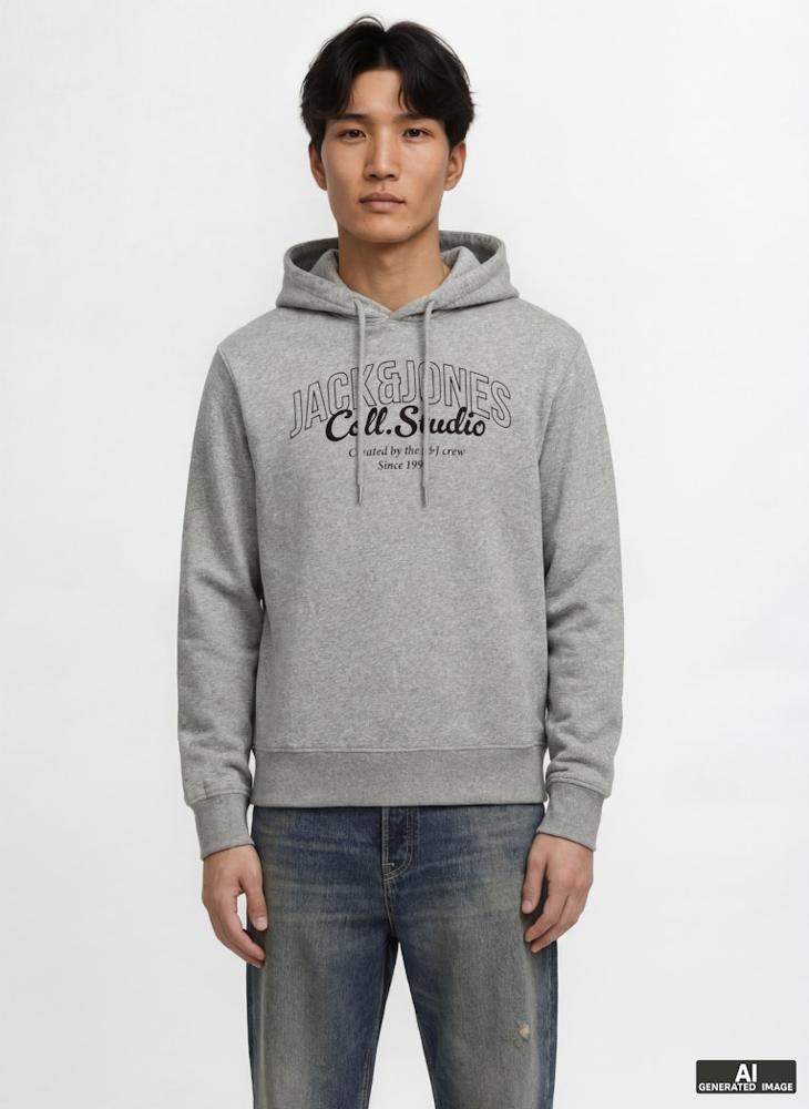 JACK & JONES Logo Pullover Hoodie - Image 1